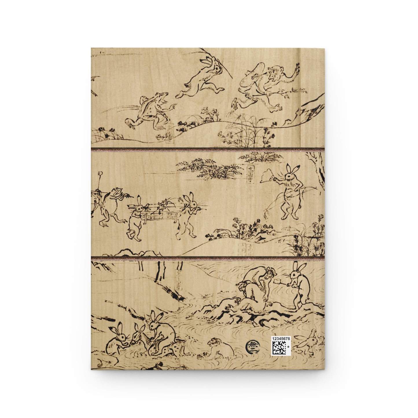 Choju-giga Frolicking Animals Japanese Art Hardcover Journal Matte Wood Texture Edition - Ancient Manga  Notebook | RHC 102 MU-NI Japan