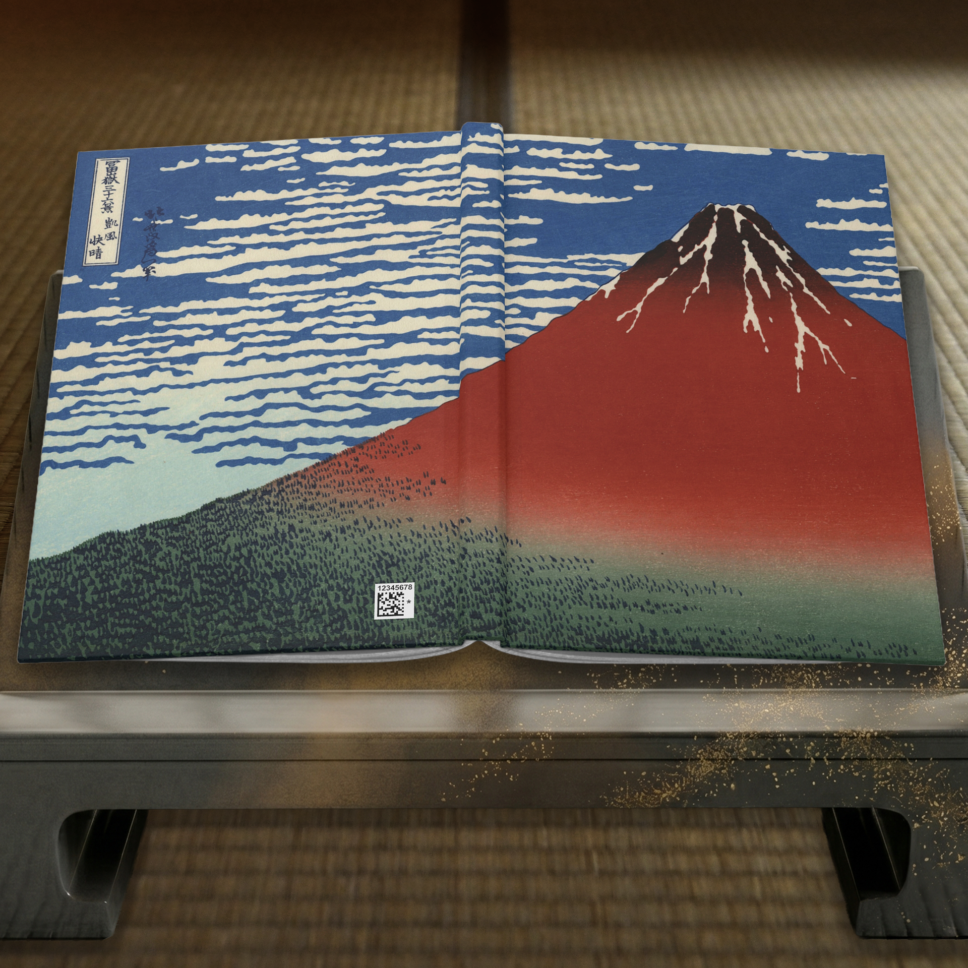 006 : Hokusai - Fine Wind, Clear Morning (Gaifu Kaiseki , Red Fuji