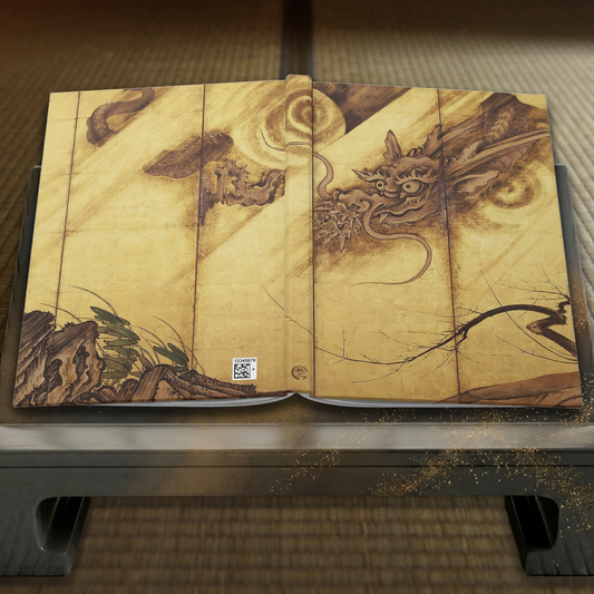 Kano Sanraku Dragon Japanese Art Hardcover Journal Matte - Vintage Mythological Zen Notebook Writing Diary | RHC 021 MU-NI Japan