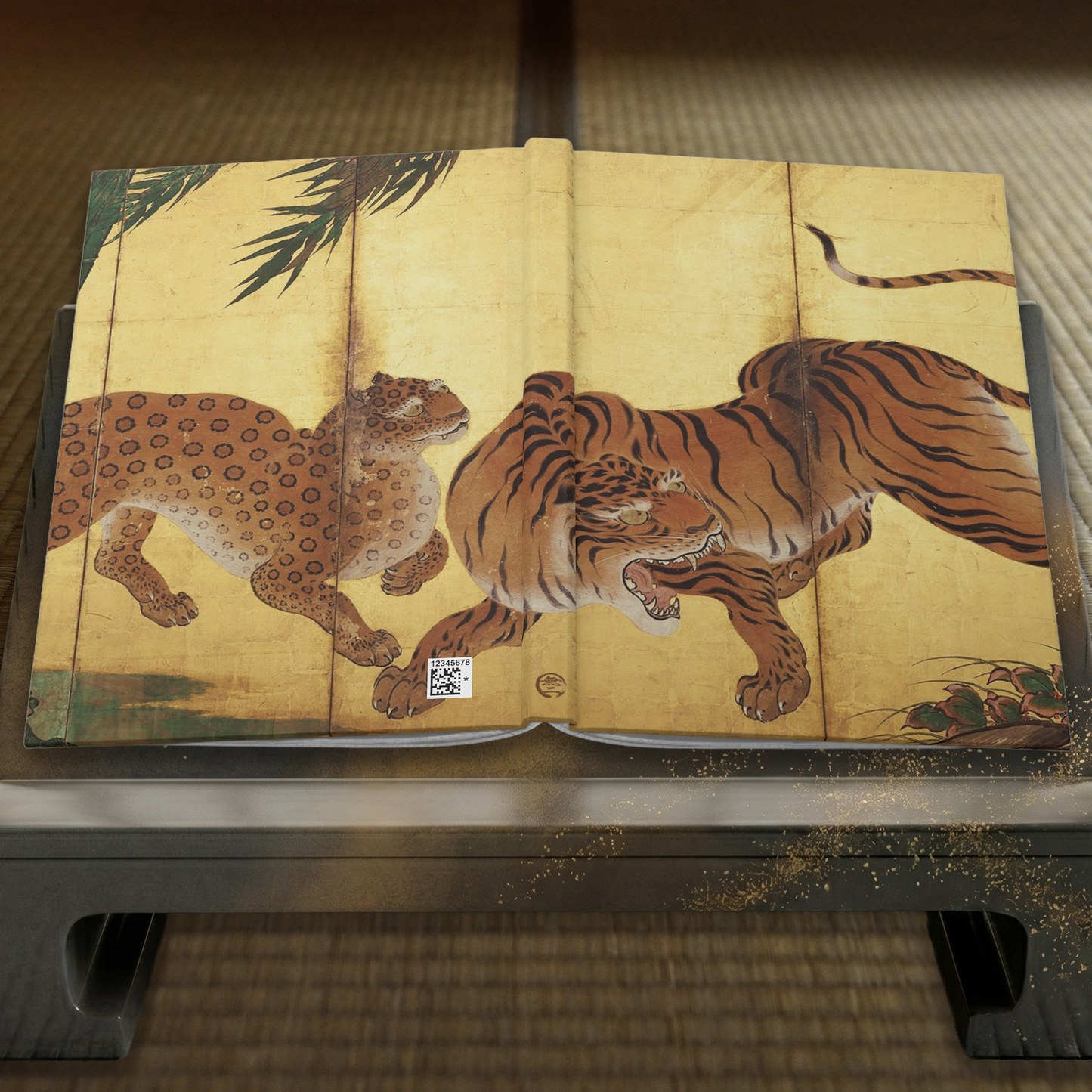 Kano Sanraku Tiger Japanese Art Hardcover Journal Matte - Vintage Mythological Zen Notebook Writing Diary | RHC 022 MU-NI Japan