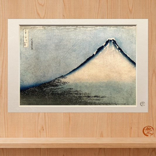 Hokusai | White Fuji at Clear Weather Art Print - Thirty-Six Views of Mount Fuji, Japanese Ukiyo-e Poster | RHC MU-NI Japan