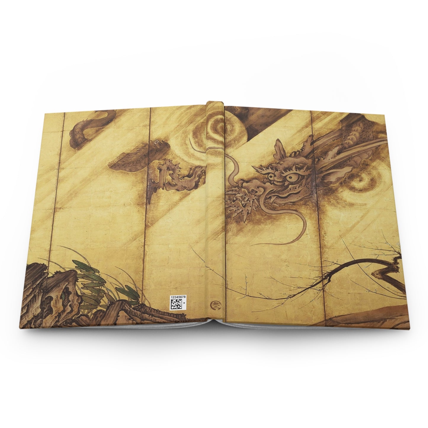 Kano Sanraku Dragon Japanese Art Hardcover Journal Matte - Vintage Mythological Zen Notebook Writing Diary | RHC 021 MU-NI Japan