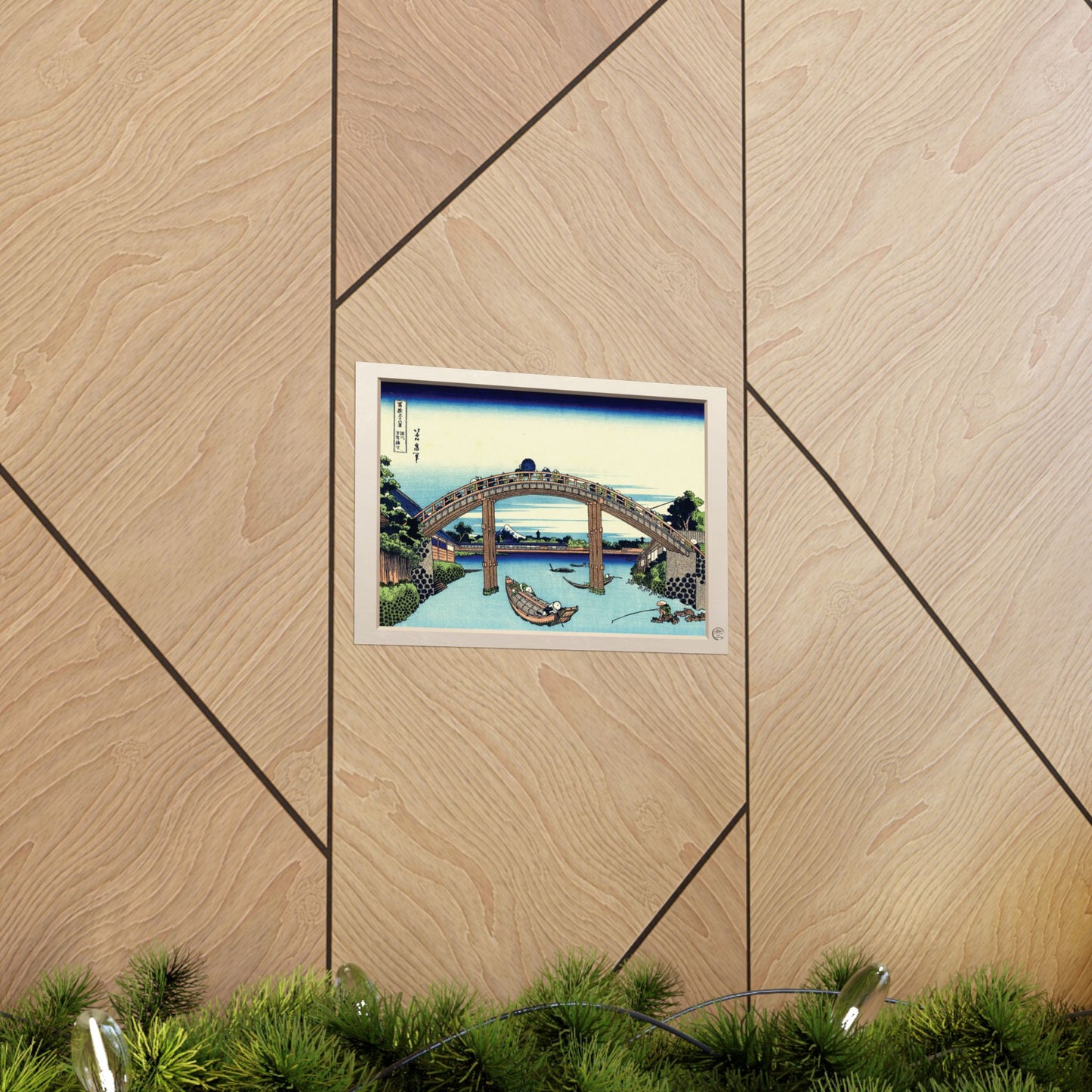 Hokusai | Under Mannen Bridge at Fukagawa Art Print - Thirty-Six Views of Mount Fuji, Japanese Ukiyo-e Poster | RHC MU-NI Japan