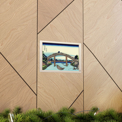 Hokusai | Under Mannen Bridge at Fukagawa Art Print - Thirty-Six Views of Mount Fuji, Japanese Ukiyo-e Poster | RHC MU-NI Japan