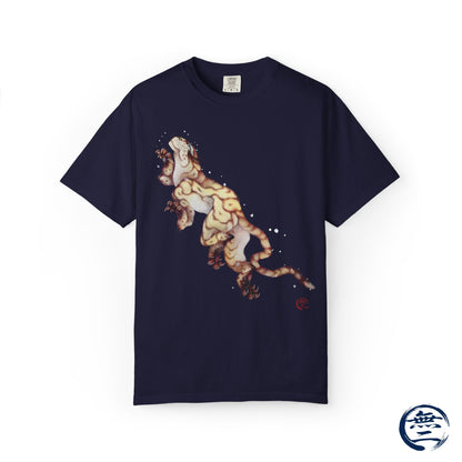 Hokusai Tiger in the Snow T-Shirt - The Spirit of the Greatest Japanese Artist | MU-NI Japan