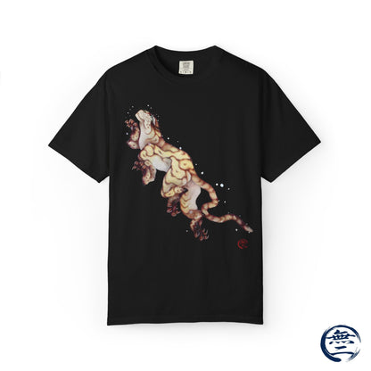 Hokusai Tiger in the Snow T-Shirt - The Spirit of the Greatest Japanese Artist | MU-NI Japan
