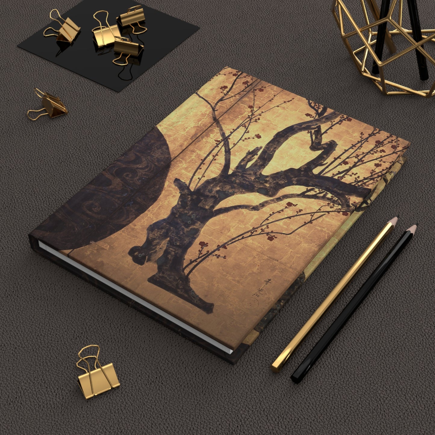 Ogata Korin Red White Plum Blossoms Rinpa Art Hardcover Journal Matte - Japanese Vintage Masterpiece Notebook | RHC 013 MU-NI Japan