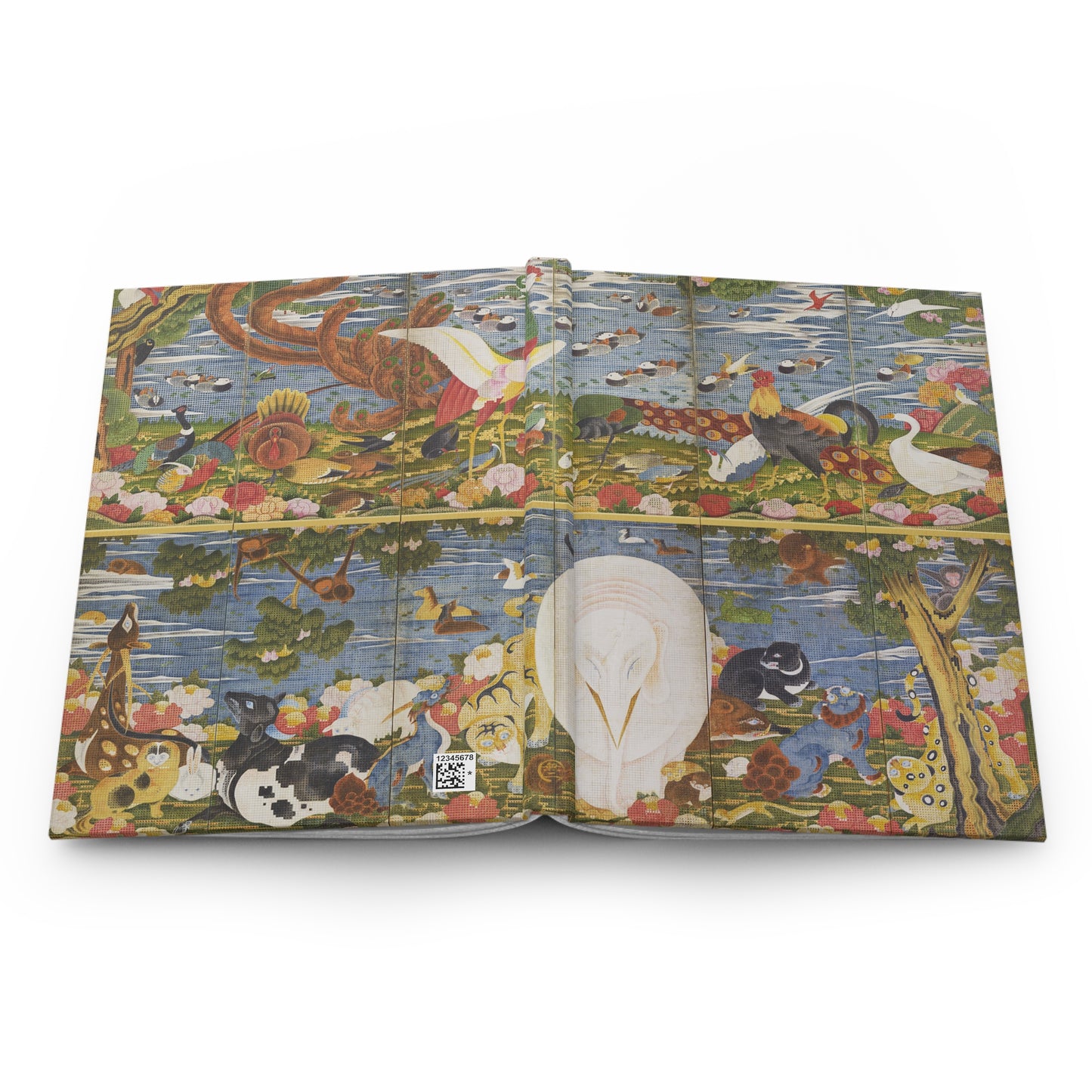 Ito Jakuchu Birds and Animals Hardcover Journal Matte - Japanese Art Mosaic Pattern Notebook Writing Diary | RHC 012 MU-NI Japan