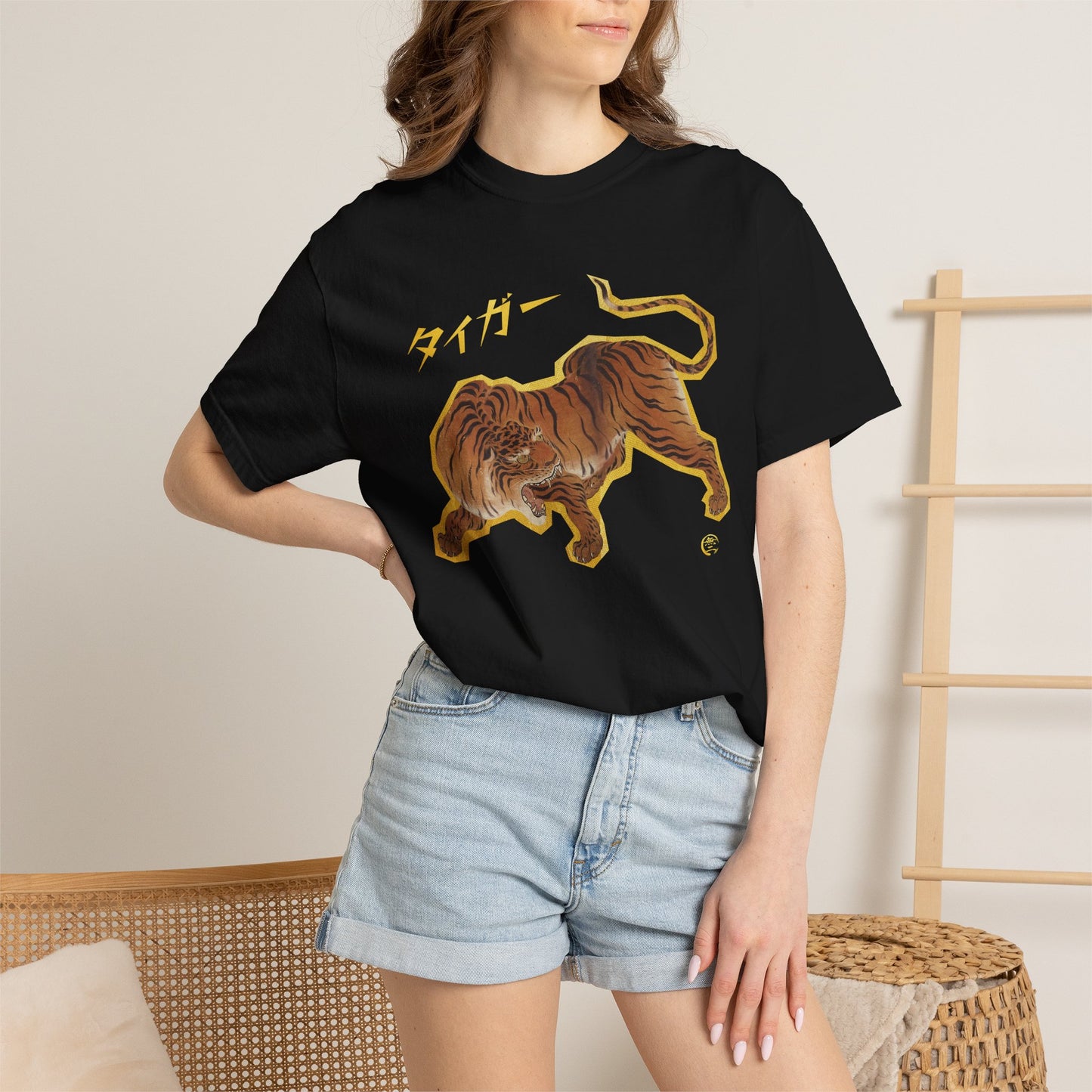 Japanese Mythical Tiger Tee vol.2 - Kano Sanraku Crossover Masterpiece Unisex T-Shirt | MU-NI Japan