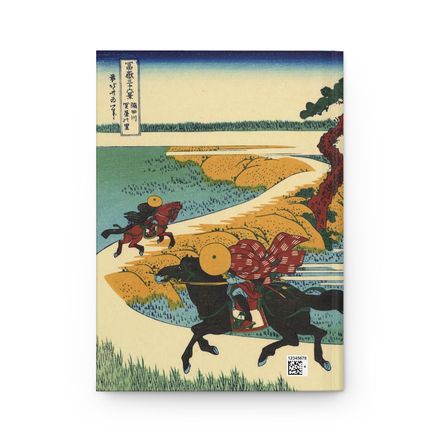 Hokusai Village of Sekiya Sumida River Mount Fuji Ukiyo-e Hardcover Journal Matte - Vintage Japanese Art Notebook | RHC 005 MU-NI Japan