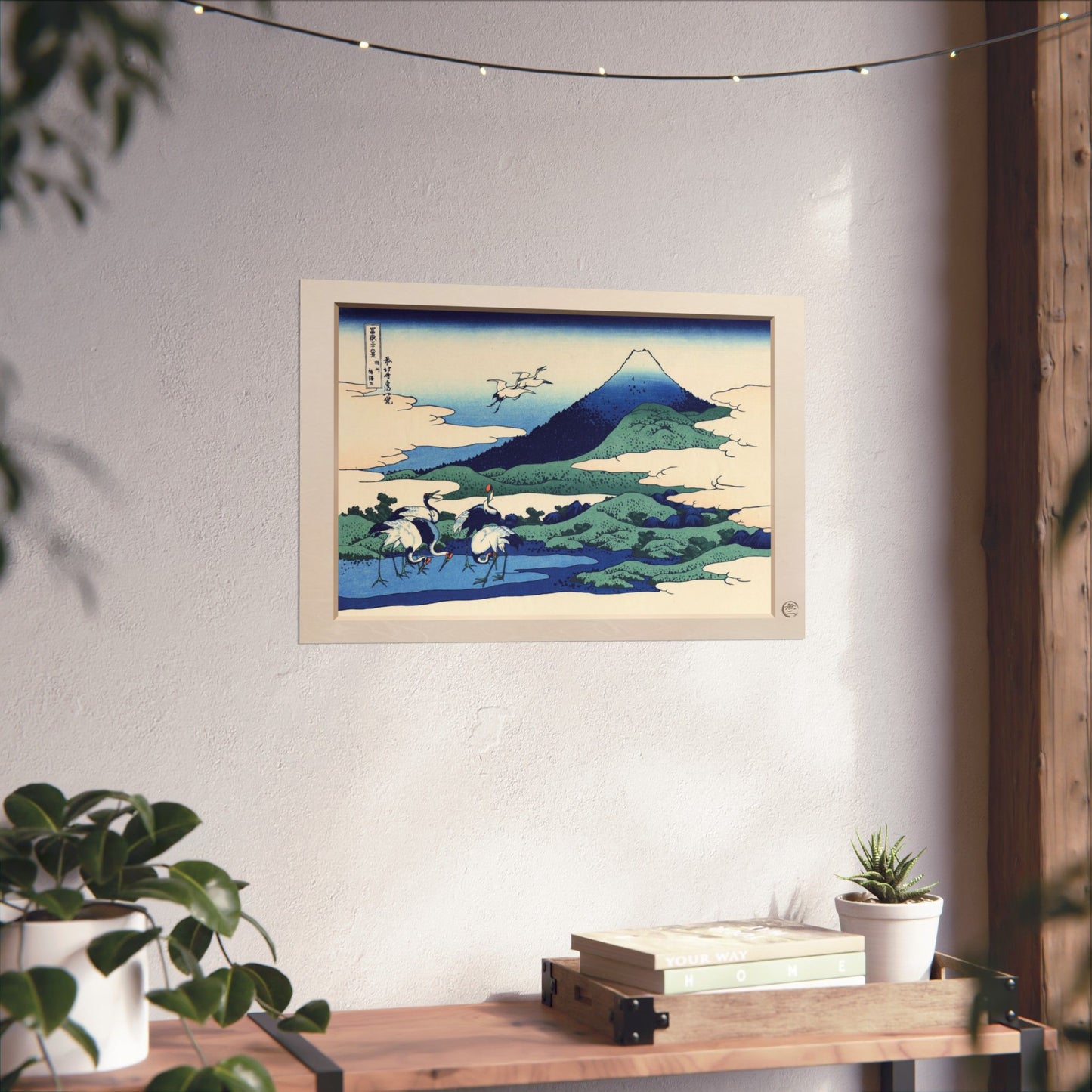 Hokusai | Cranes at Umezawa in Sagami Province Art Print - Thirty-Six Views of Mount Fuji, Japanese Ukiyo-e Poster | RHC MU-NI Japan
