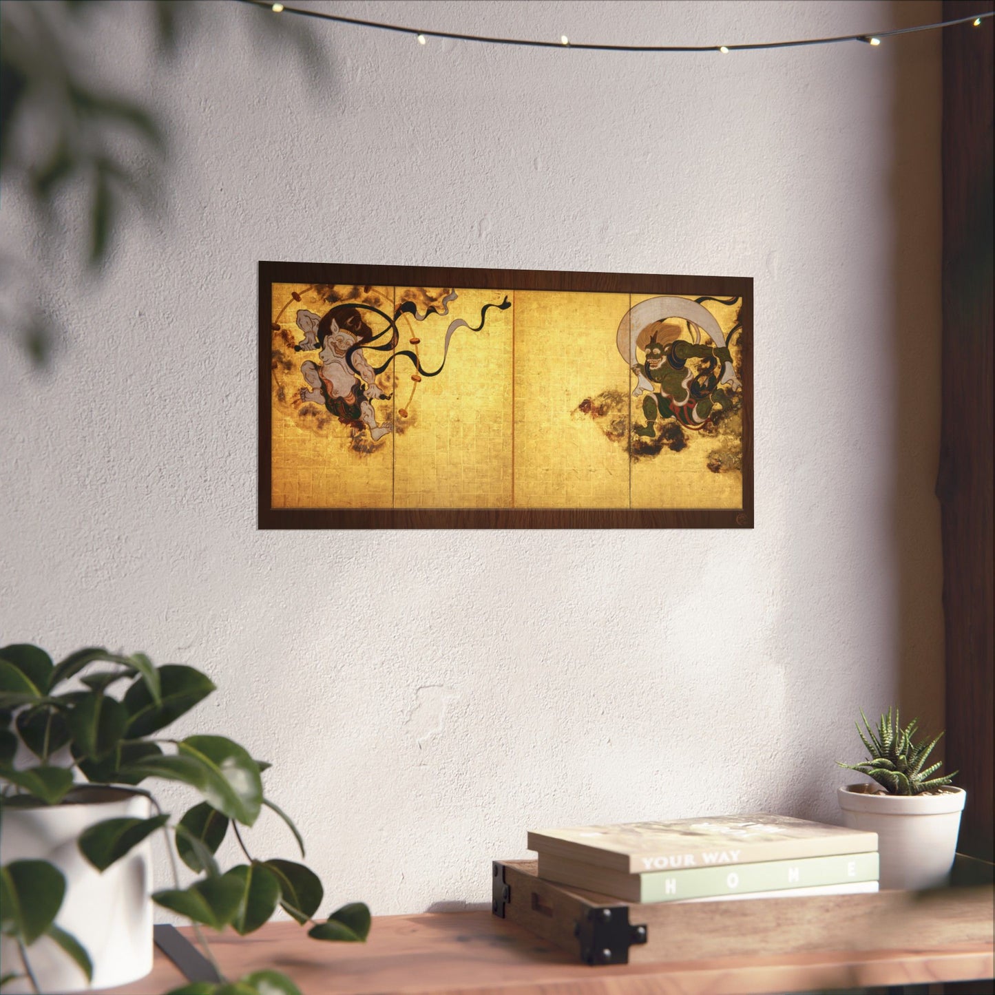 Tawaraya Sotatsu | Wind God and Thunder God Raijin Fujin Art Print- Japanese Vintage Art Poster | RHC MU-NI Japan
