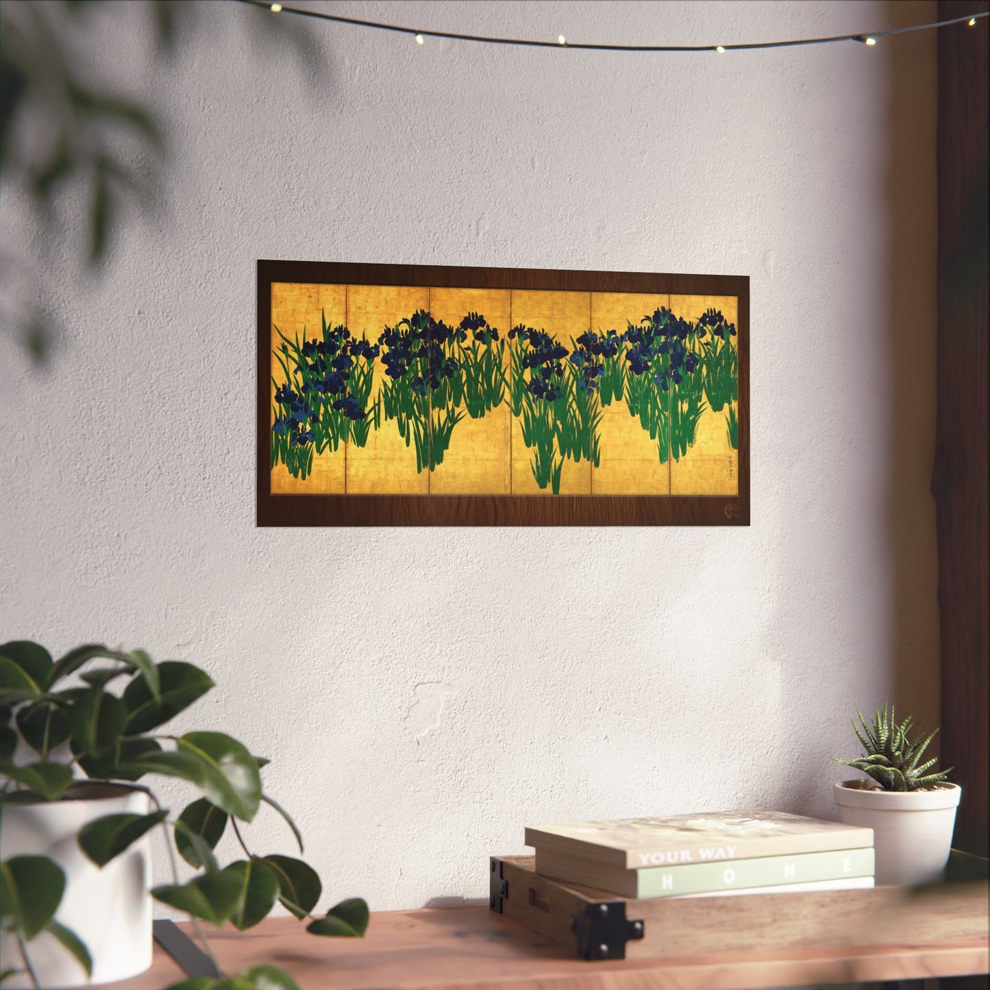 Ogata Korin | Irises Screen Right Panel Art Print - Japanese Vintage Art Poster | RHC MU-NI Japan