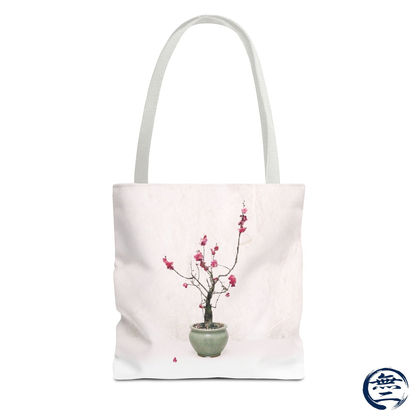 Japanese Red Plum Bonsai Tote Bag - Zen Aesthetic All-Over Print Handbag, Abstract Japandi Art Spring Floral Gift PL1D | MU-NI Japan