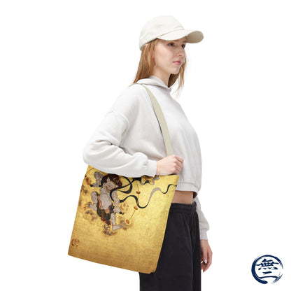 Sotatsu Fujin Raijin Japanese Art Tote Bag - Wind & Thunder Gods All Over Print | RHC MU-NI Japan