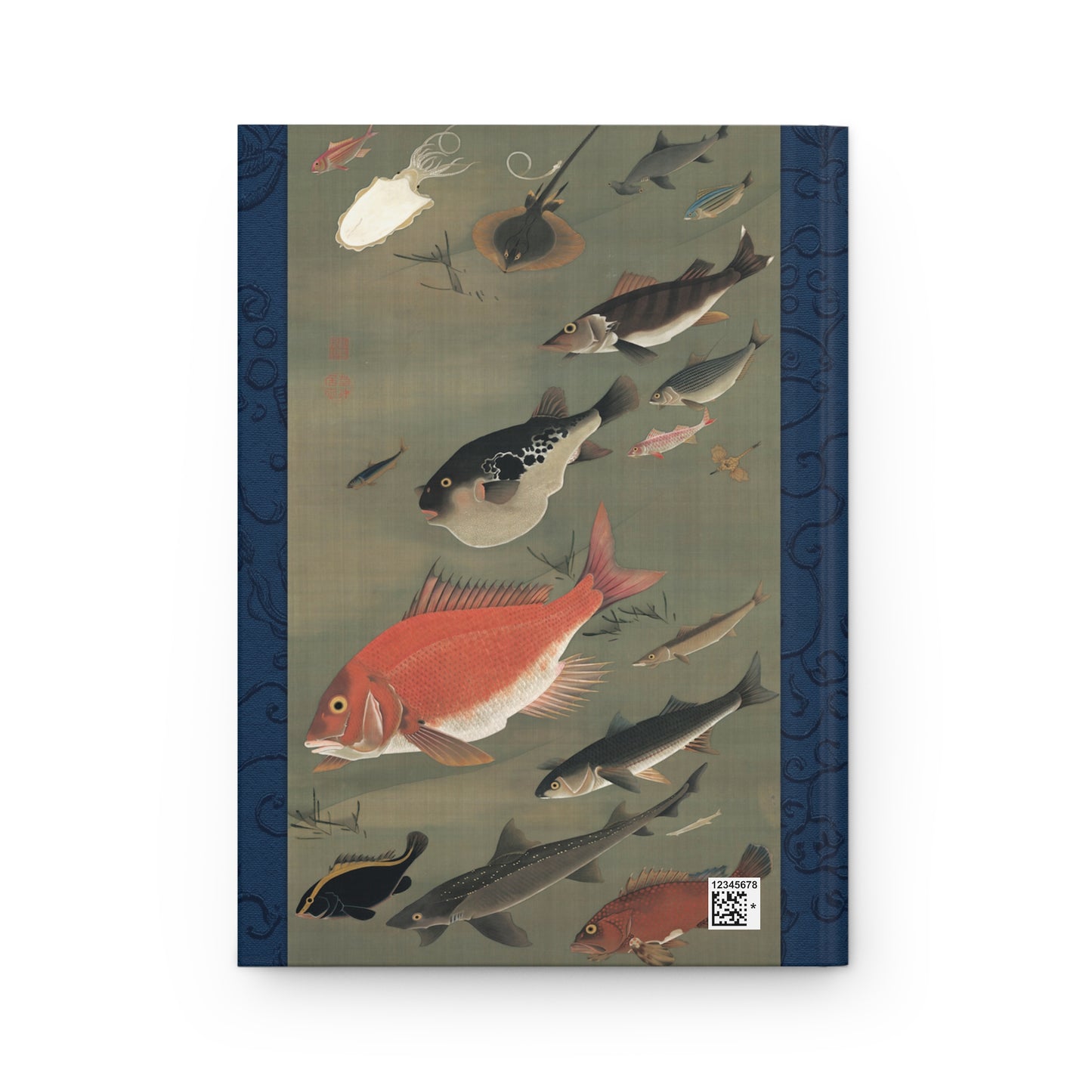 Ito Jakuchu Colorful Fish Ukiyo-e Hardcover Journal Matte - Vintage Japanese Fine Art Notebook Writing Diary | RHC 024 MU-NI Japan