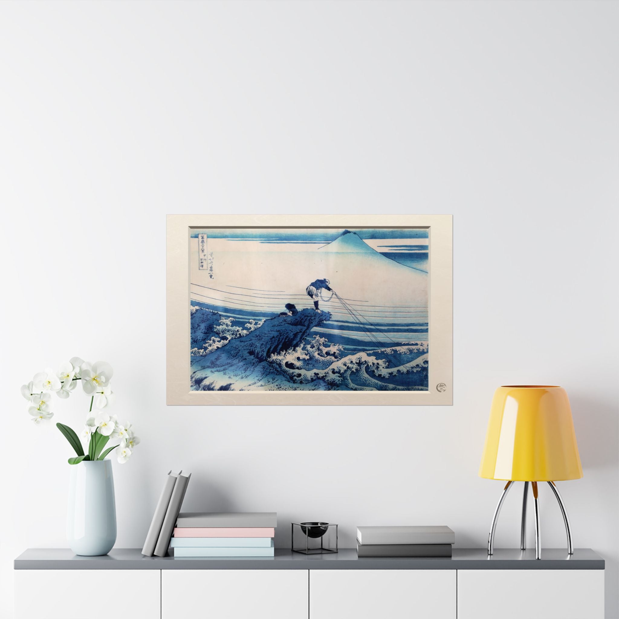 Hokusai Kajikazawa in Kai Province Woodblock Print Poster