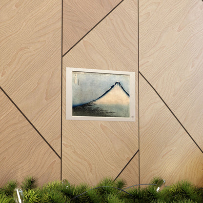 Hokusai Fuji at Clear Weather Ukiyo-e Poster - White Fuji Wall Art, 3D Framed Effect Print | RHC MU-NI Japan