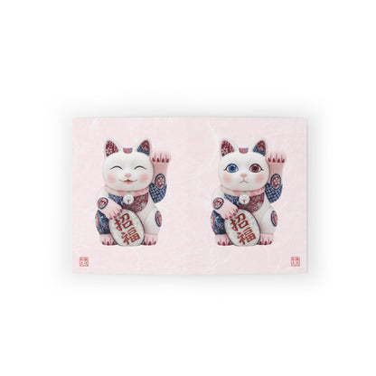 Shin-Maneki neko Modern Kimekomi Decor Style Premium Greeting Cards (8,16.24pcs) - Beckon Health and Happiness, Postcards MS2P | MU-NI Japan