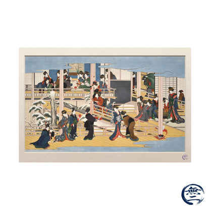 Kitagawa Utamaro | Snow at Fukagawa Art Print - Great Japanese Ukiyo-e Poster | RHC MU-NI Japan