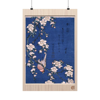 Hokusai | Bullfinch and Begonia Art Print - Japanese Bird and Flower Ukiyo-e Poster | RHC MU-NI Japan