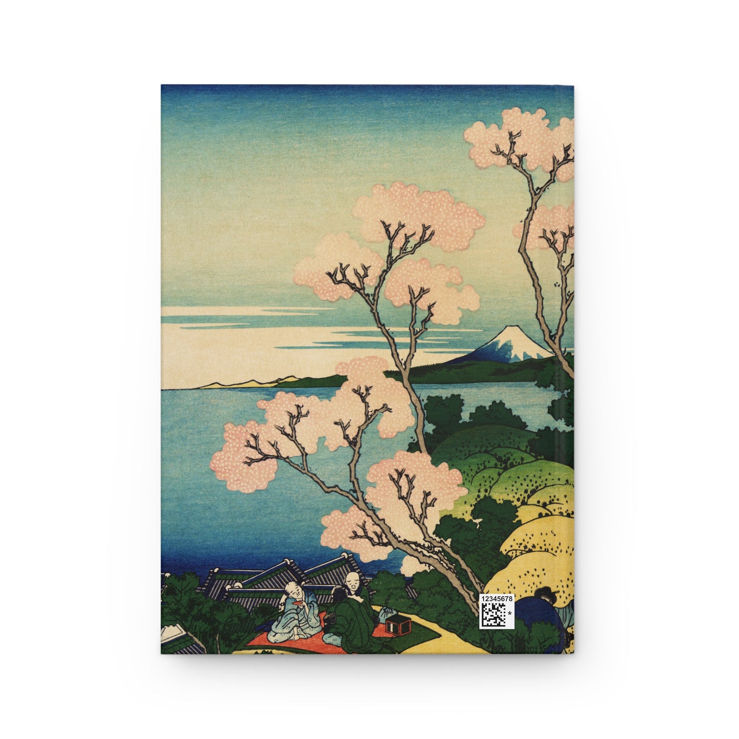 Hokusai Cherry Blossoms Shinagawa Ukiyo-e Hardcover Journal Matte - Vintage Japanese Art Writing Notebook Diary | RHC 003 MU-NI Japan