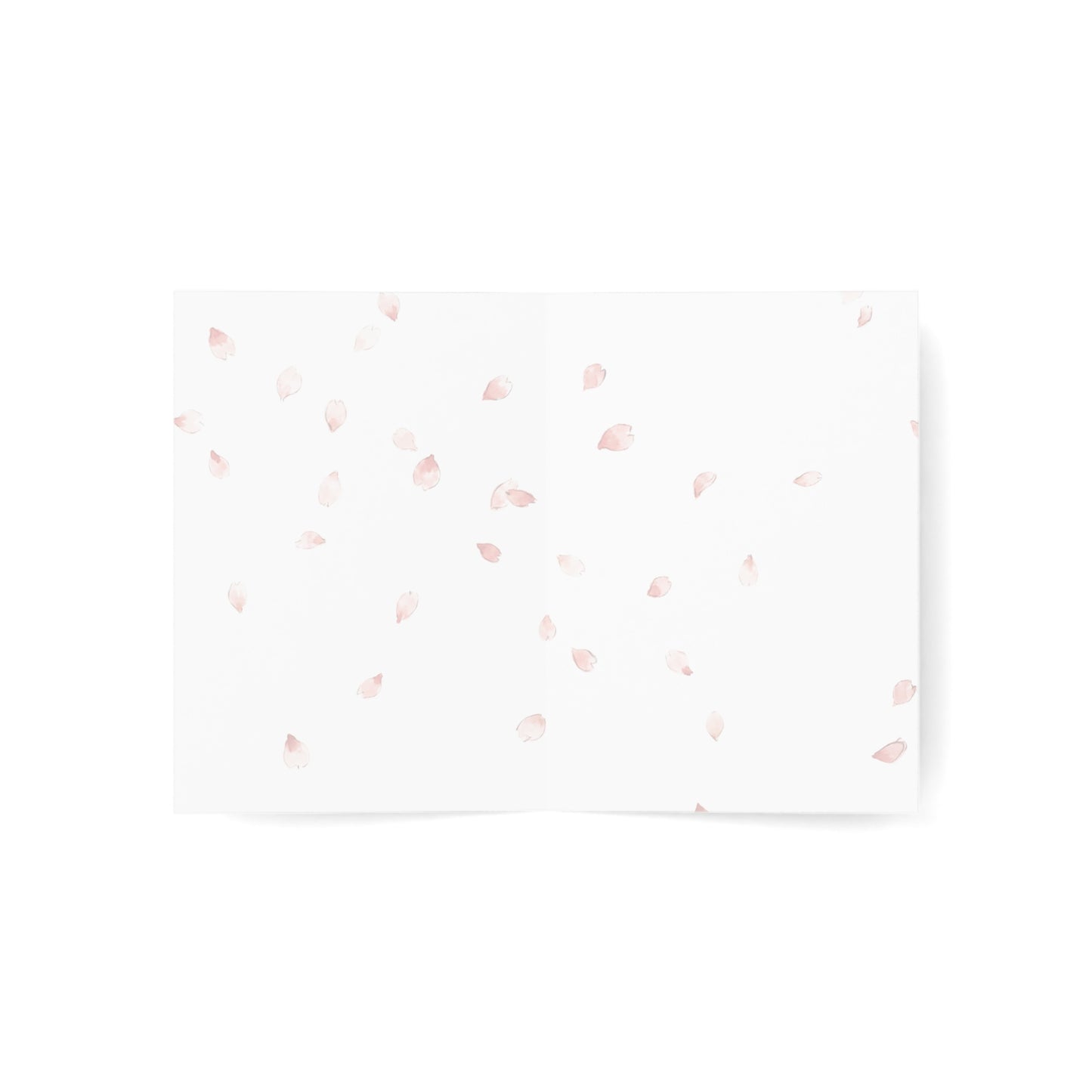 Japanese Calico Cat & Cherry Blossom Sakura Greeting Cards(10, 30, 50pcs) | Ink Wash Sumi-e style, Zen Minimalist Japandi CC2P | MU-NI Japan