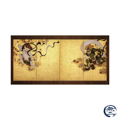 Tawaraya Sotatsu | Wind God and Thunder God Raijin Fujin Art Print- Japanese Vintage Art Poster | RHC MU-NI Japan