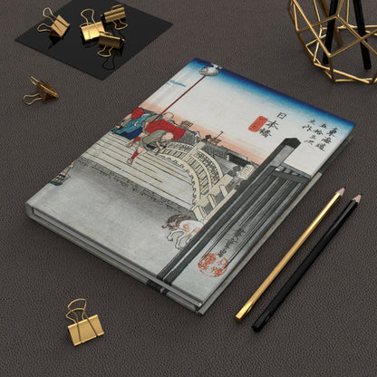 Hiroshige Nihonbashi Tokaido Ukiyo-e Hardcover Journal Matte - Vintage Japanese Art Notebook Writing Diary | RHC 019 MU-NI Japan