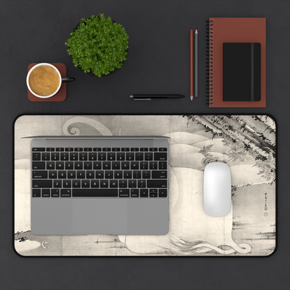 Ito Jakuchu Elephant - Japanese Art Desk Mat 12×22 inch Aesthetic Mousepad | RHC MU-NI Japan