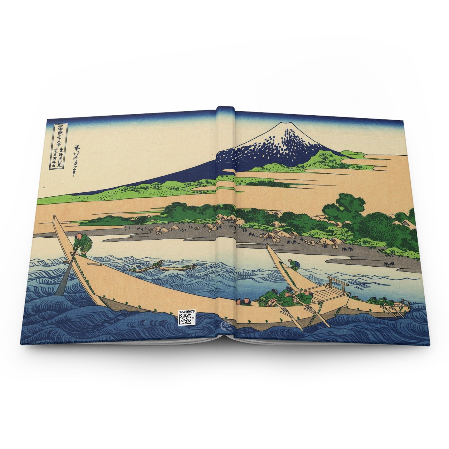 Hokusai Mount Fuji Tago Bay Ukiyo-e Hardcover Journal Matte - Vintage Japanese Art Notebook Writing Diary | RHC 015 MU-NI Japan