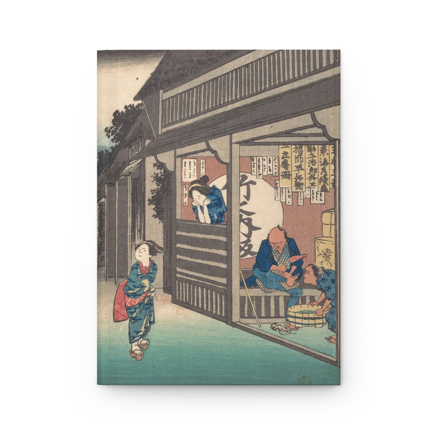 Hiroshige Goyu Station Ukiyo-e Hardcover Journal Matte - Vintage Japanese Art Notebook Writing Diary | RHC 020 MU-NI Japan