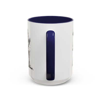 Sumo Wrestler Yokozuna silhouette Large Coffee Mug - Kanji Calligraphy Art Cup 15oz | SY1M MU-NI Japan