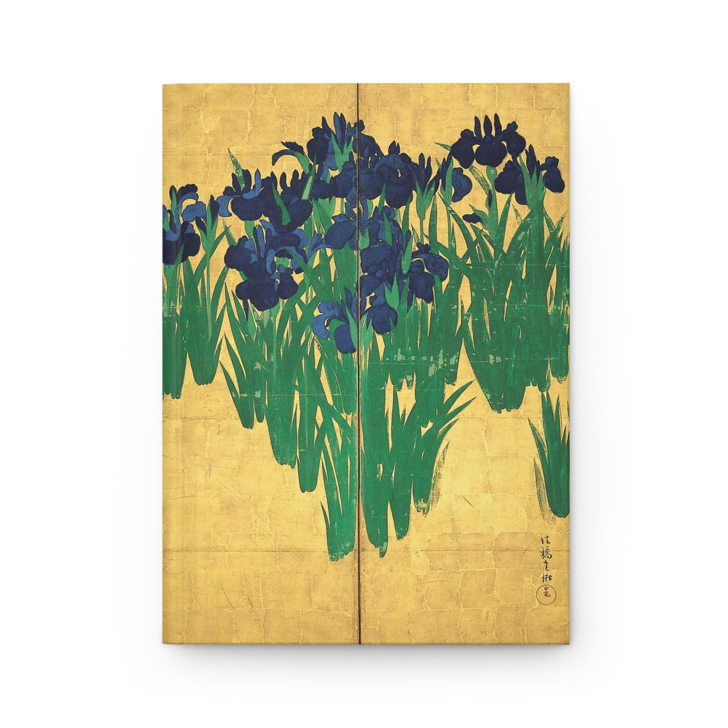 Ogata Korin Irises Japanese Art Hardcover Journal Matte - Vintage Floral Rinpa Gold Design Notebook | RHC 007 MU-NI Japan
