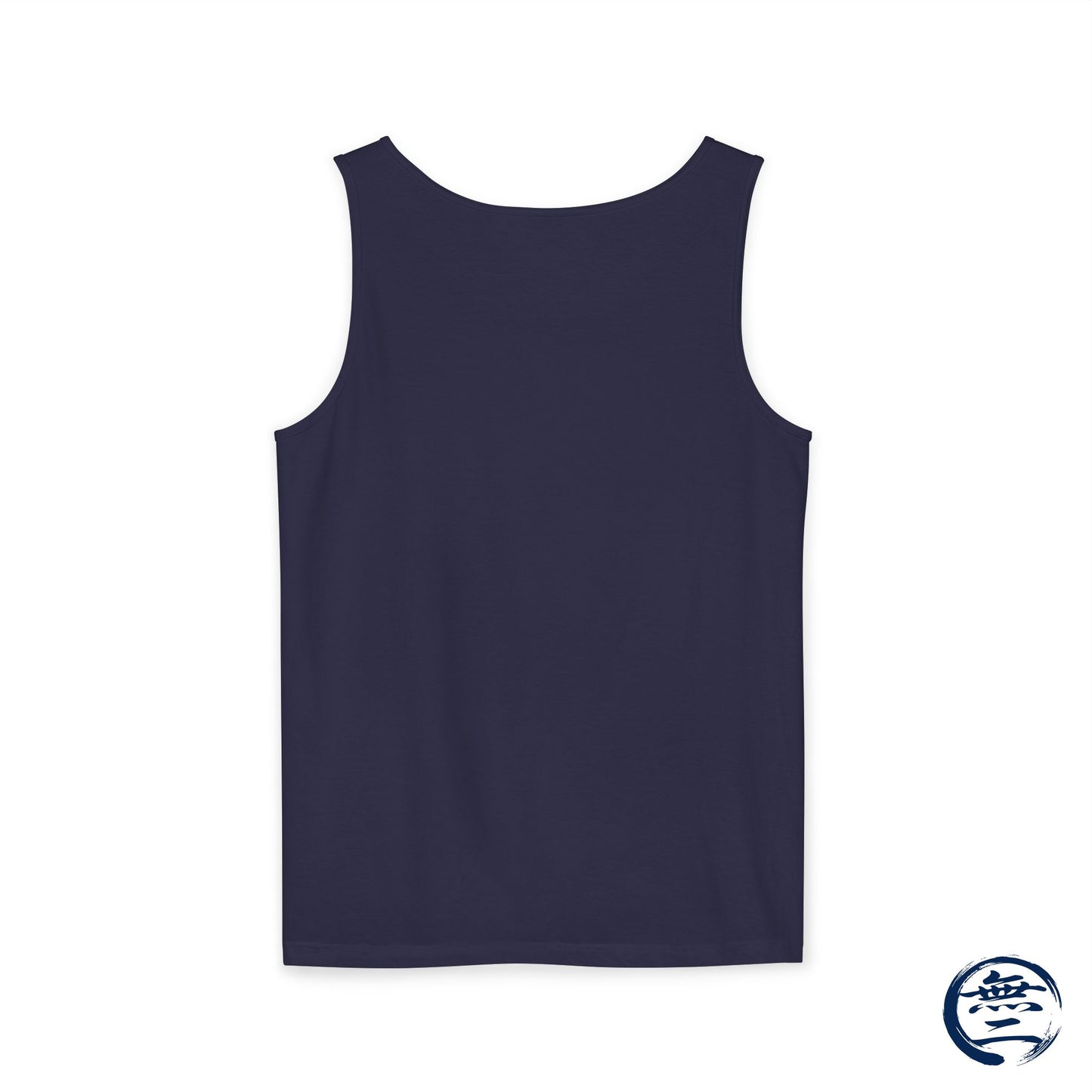 Japanese Kanji Love Tank Top, Naoe Kanetsugu Samurai Crest Minimalist Graphic Sleeveless Shirt | MU-NI Japan