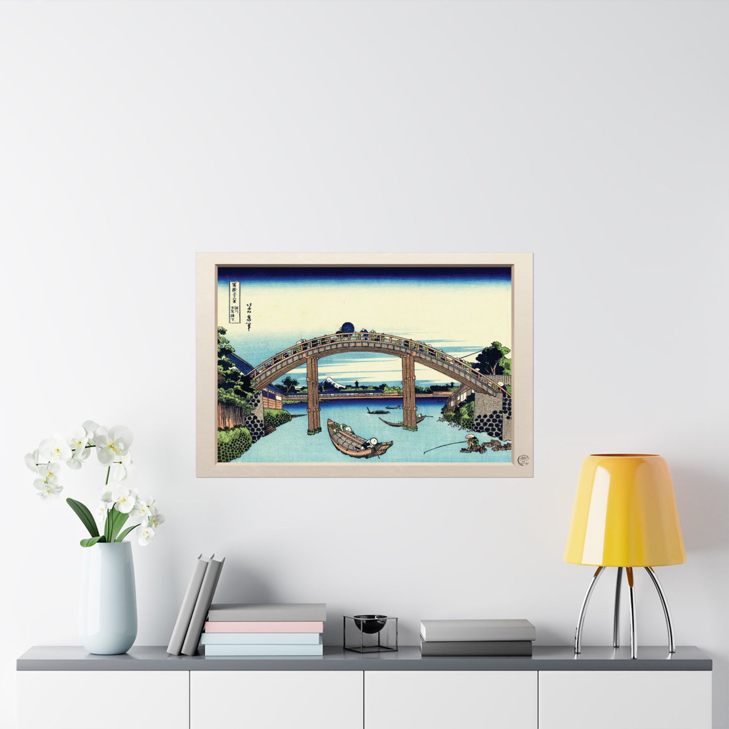 Hokusai | Under Mannen Bridge at Fukagawa Art Print - Thirty-Six Views of Mount Fuji, Japanese Ukiyo-e Poster | RHC MU-NI Japan