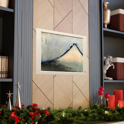 Hokusai Fuji at Clear Weather Ukiyo-e Poster - White Fuji Wall Art, 3D Framed Effect Print | RHC MU-NI Japan