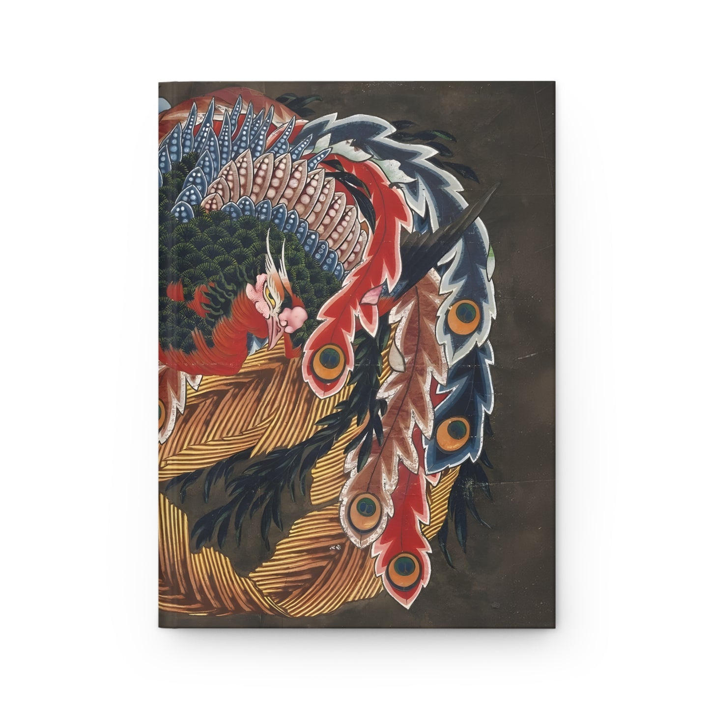 Hokusai Hou-ou Phoenix Hardcover Journal - Japanese Vintage Art Matte Notebook,  Ukiyo-e Writing Diary | RHC MU-NI Japan