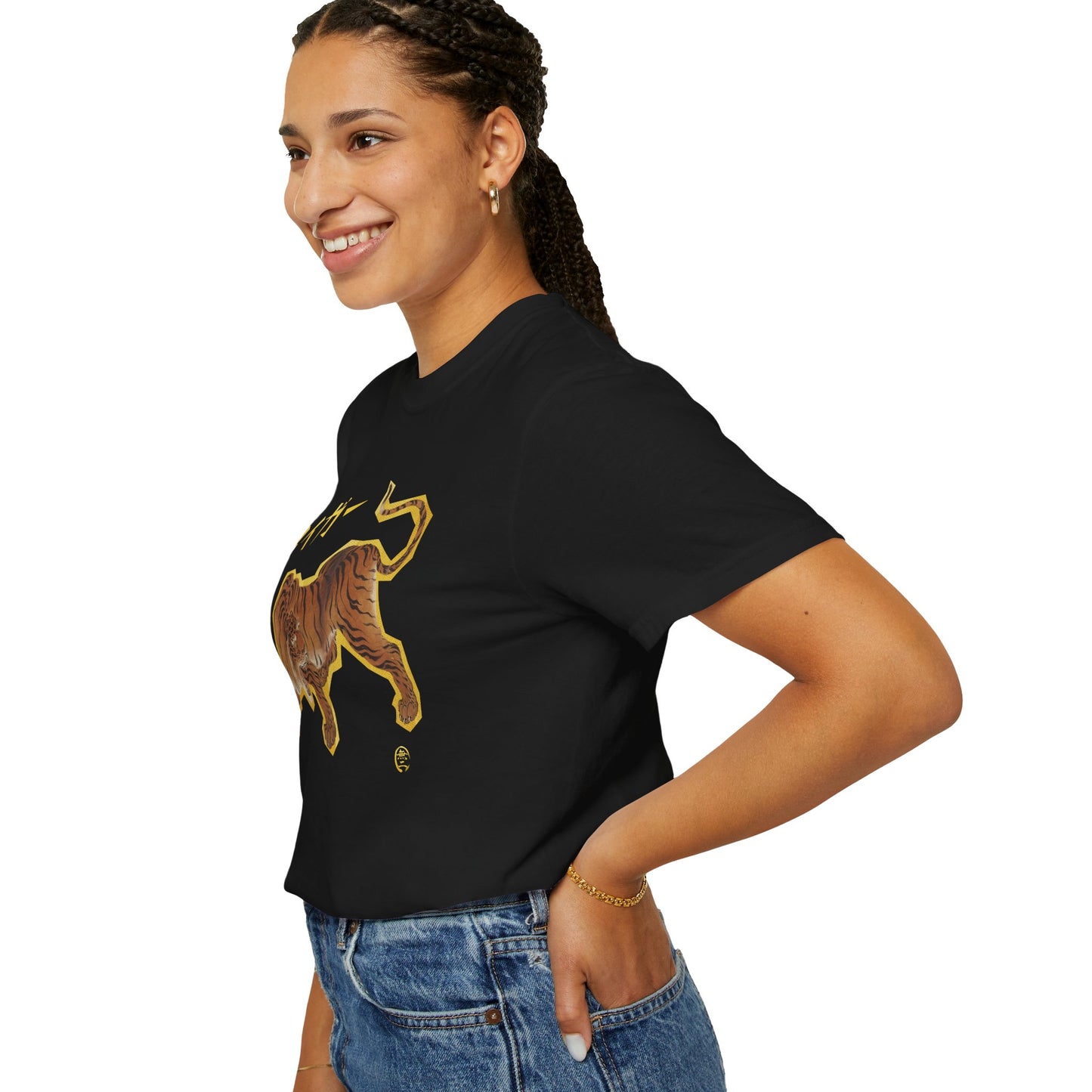 Japanese Mythical Tiger Tee vol.2 - Kano Sanraku Crossover Masterpiece Unisex T-Shirt | MU-NI Japan