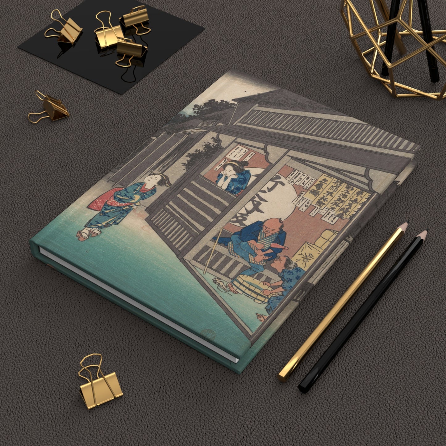 Hiroshige Goyu Station Ukiyo-e Hardcover Journal Matte - Vintage Japanese Art Notebook Writing Diary | RHC 020 MU-NI Japan