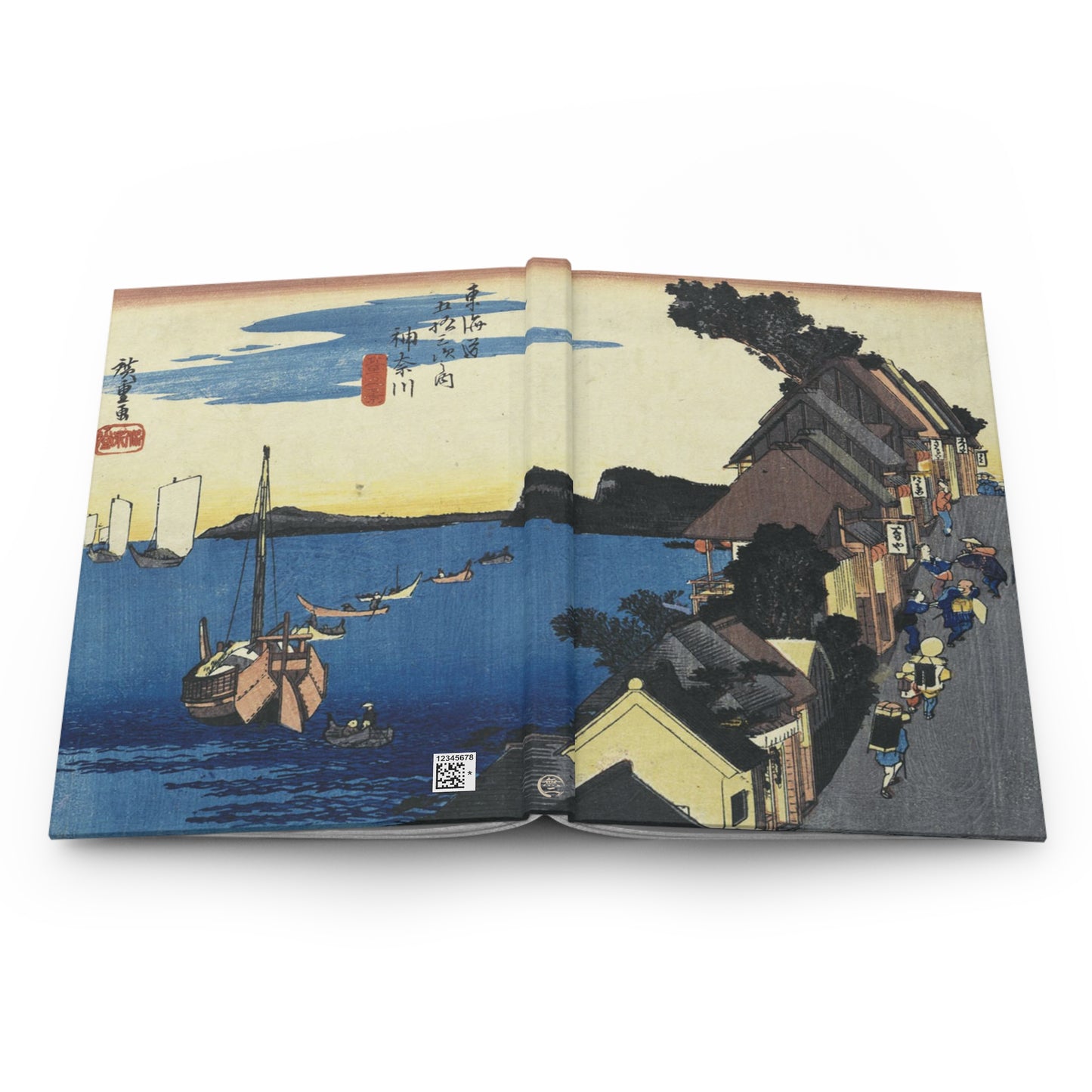 Hiroshige Kanagawa Dainokei Ukiyo-e Hardcover Journal Matte - Vintage Japanese Art Notebook Writing Diary | RHC 011 MU-NI Japan