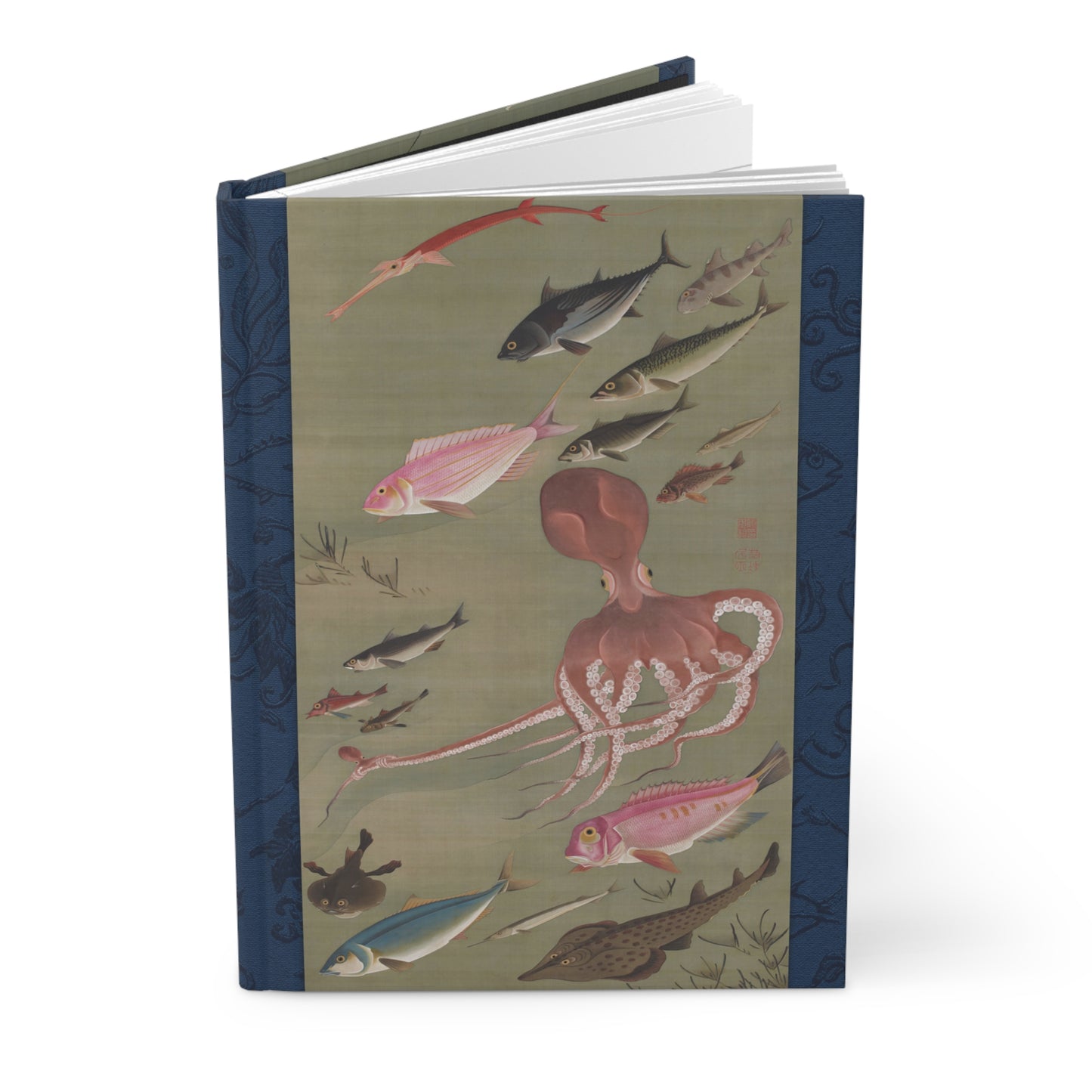 Ito Jakuchu Colorful Fish Ukiyo-e Hardcover Journal Matte - Vintage Japanese Fine Art Notebook Writing Diary | RHC 024 MU-NI Japan