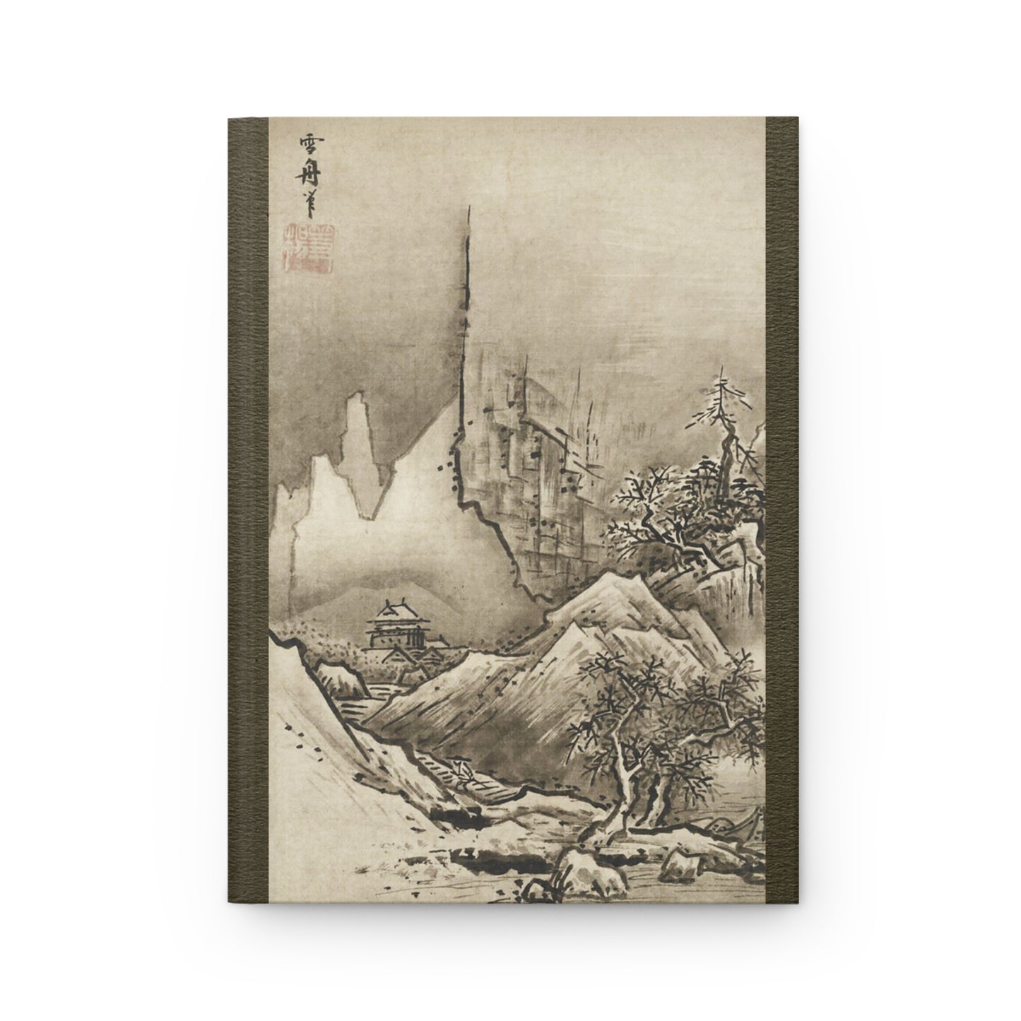 Sesshu Autumn & Winter Landscape Hardcover Journal Matte - Zen Japanese Ink Art National Treasure Notebook | RHC 009 MU-NI Japan