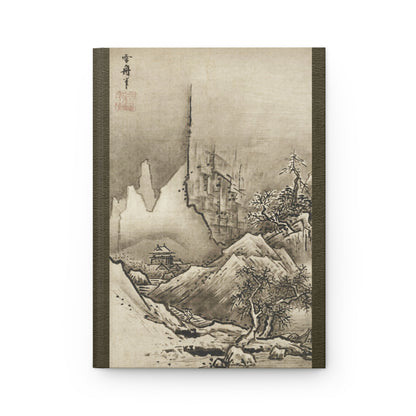 Sesshu Autumn & Winter Landscape Hardcover Journal Matte - Zen Japanese Ink Art National Treasure Notebook | RHC 009 MU-NI Japan