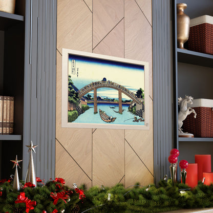 Hokusai | Under Mannen Bridge at Fukagawa Art Print - Thirty-Six Views of Mount Fuji, Japanese Ukiyo-e Poster | RHC MU-NI Japan