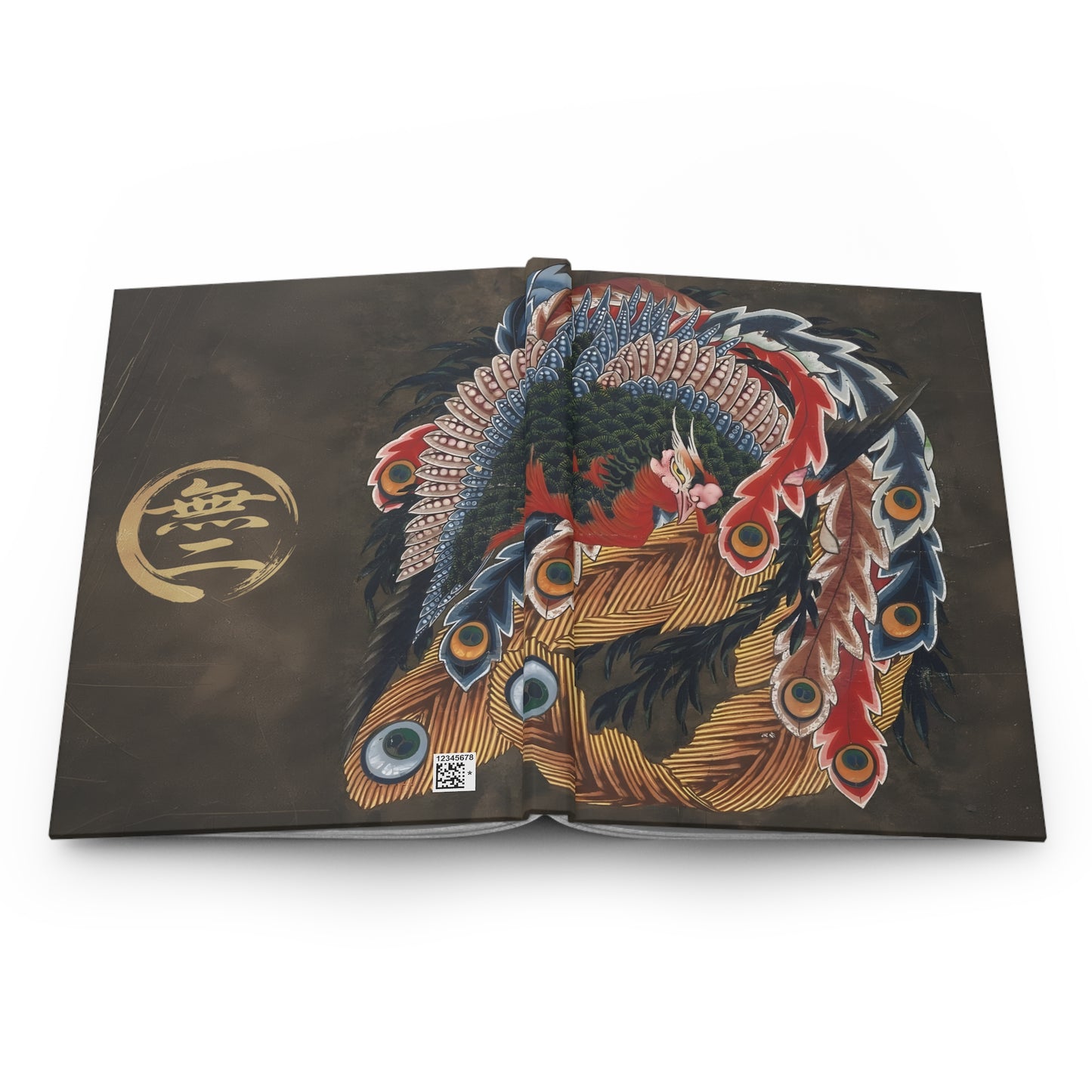 Hokusai Hou-ou Phoenix Hardcover Journal - Japanese Vintage Art Matte Notebook,  Ukiyo-e Writing Diary | RHC MU-NI Japan